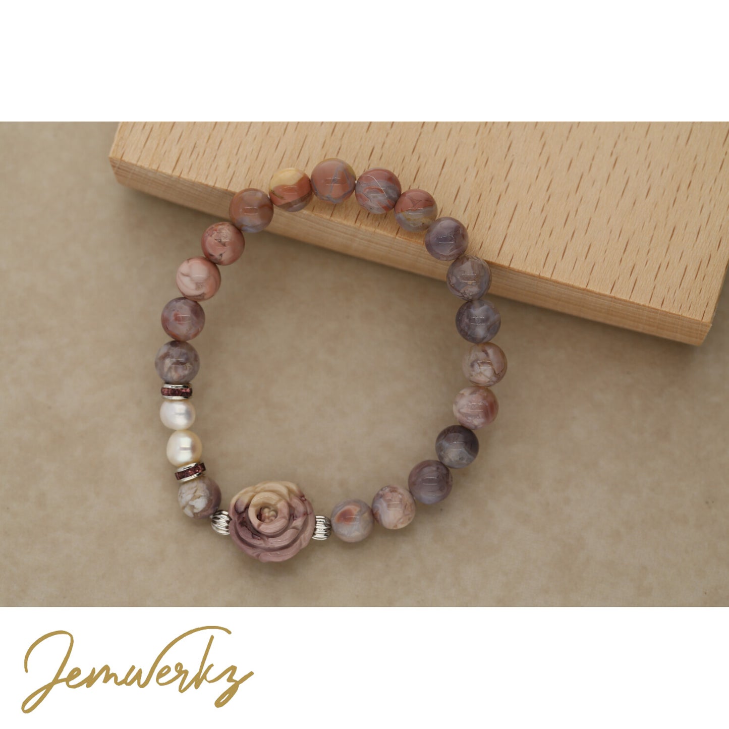Alashan Agate Bracelet | Agate Bracelet | Jemwerkz