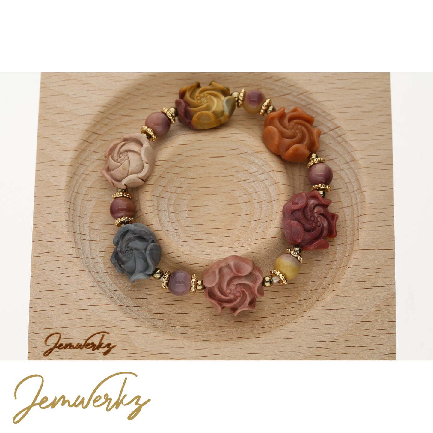 Pyrite Crystal Bracelet | Alashan Agate Bracelets | Jemwerkz