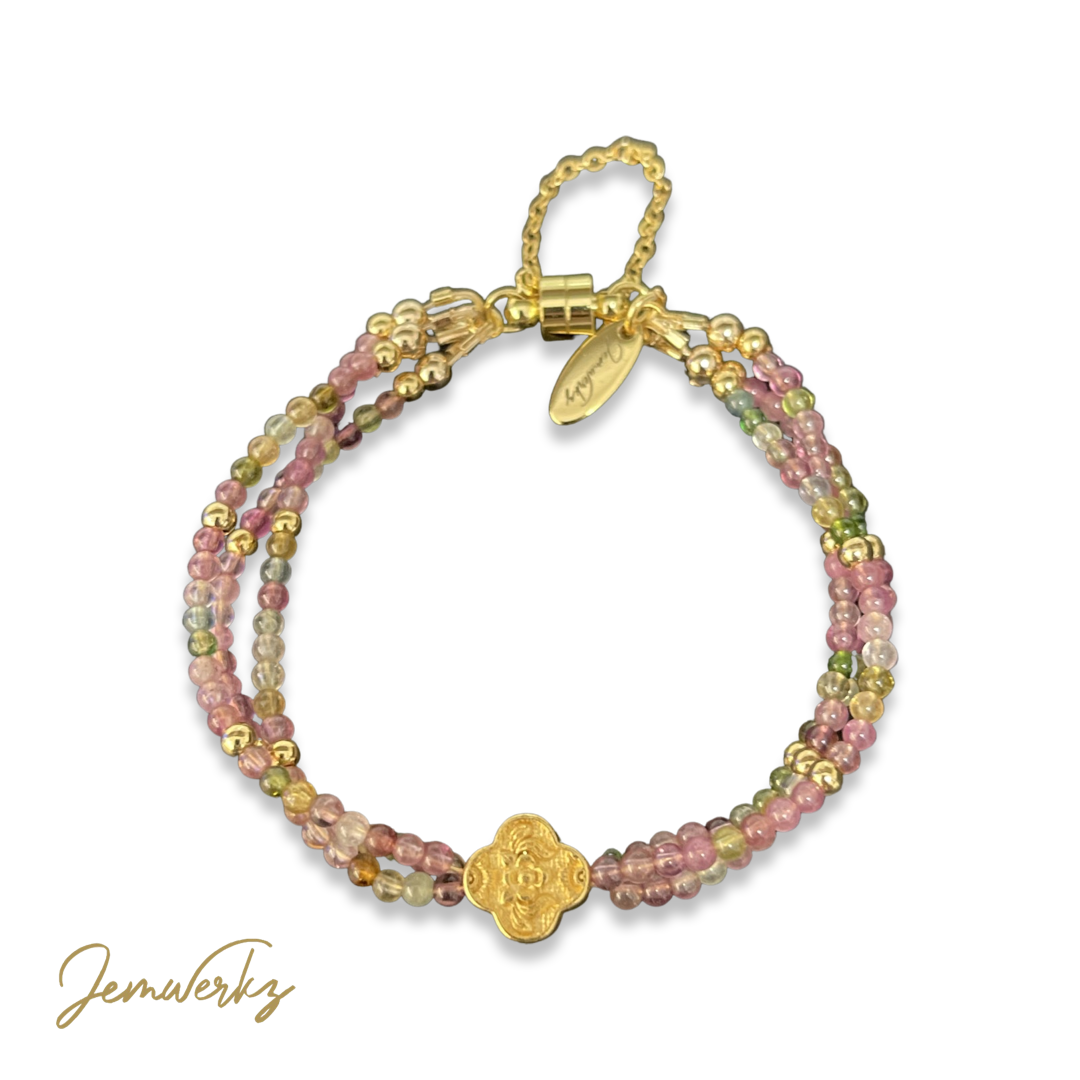 TAMIKO - Tourmaline Three-strand Bracelets
