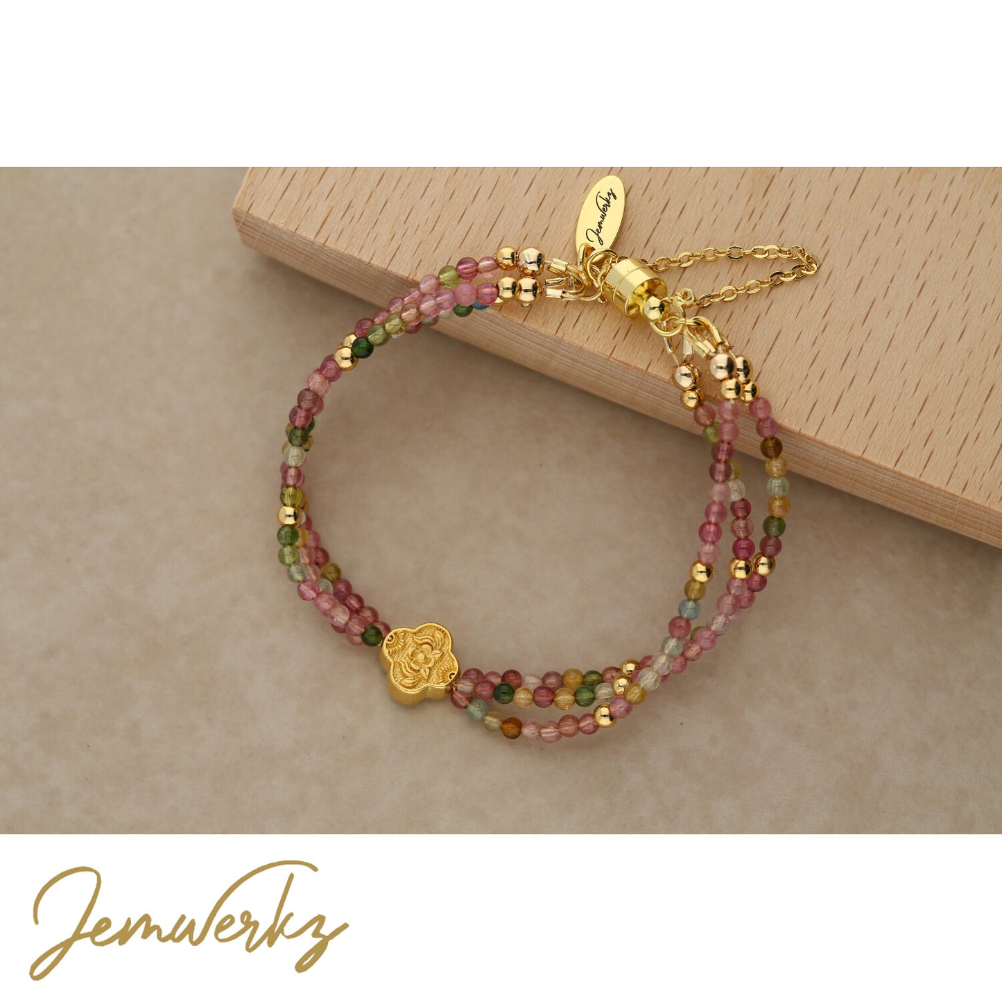 TAMIKO - Tourmaline Three-strand Bracelets