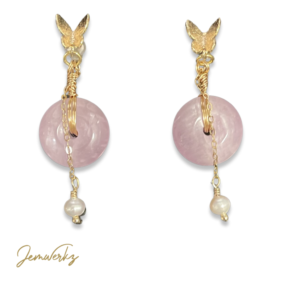 KYLA - Kunzite Donut Earrings