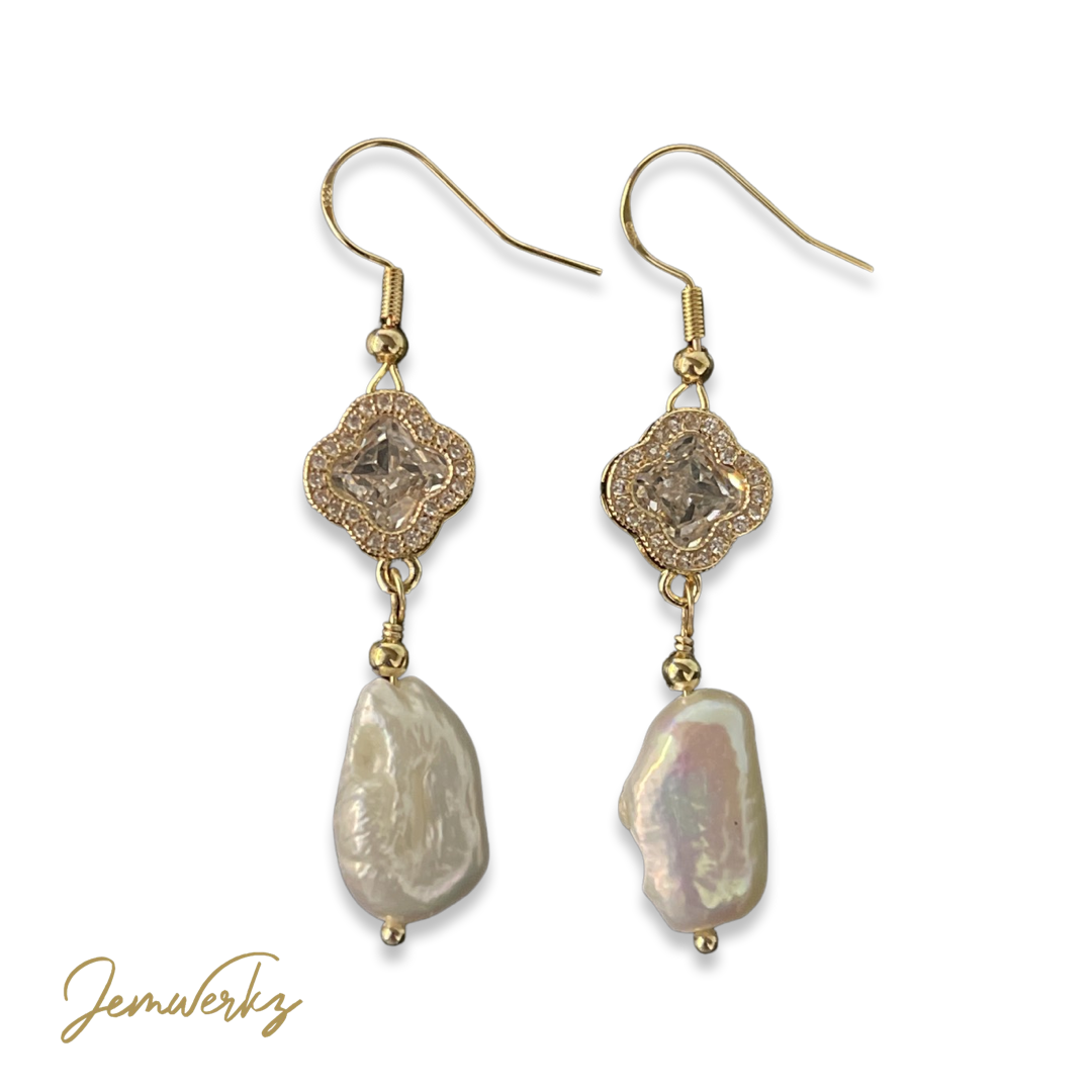 PARIS - Baroque Pearl Earrings