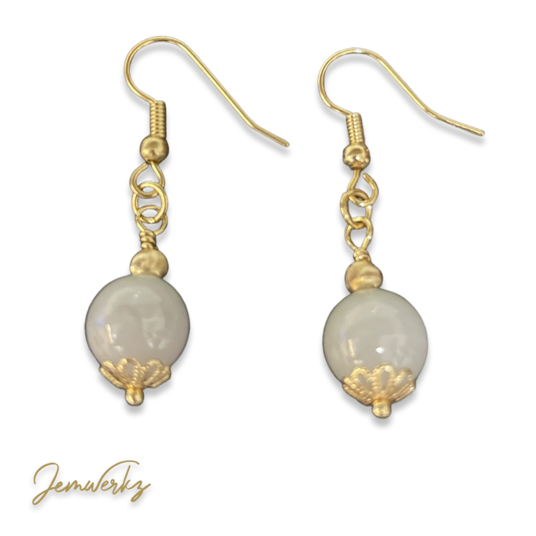 JAYDA - Lavender Jade Eardrops