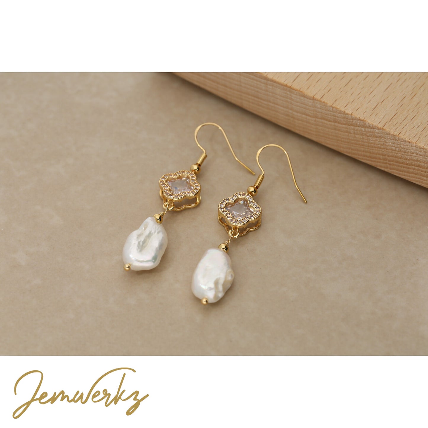 PARIS - Baroque Pearl Earrings