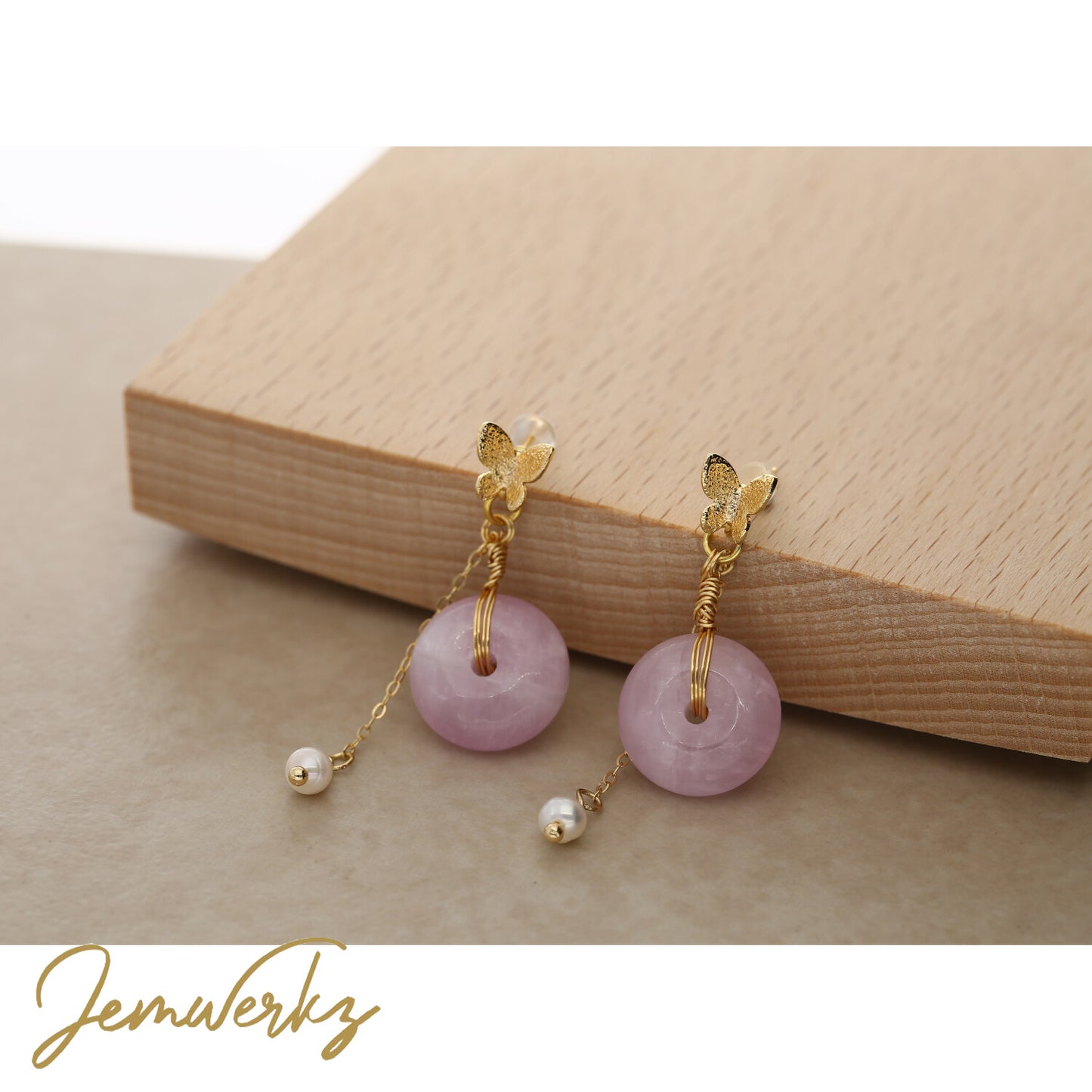 KYLA - Kunzite Donut Earrings