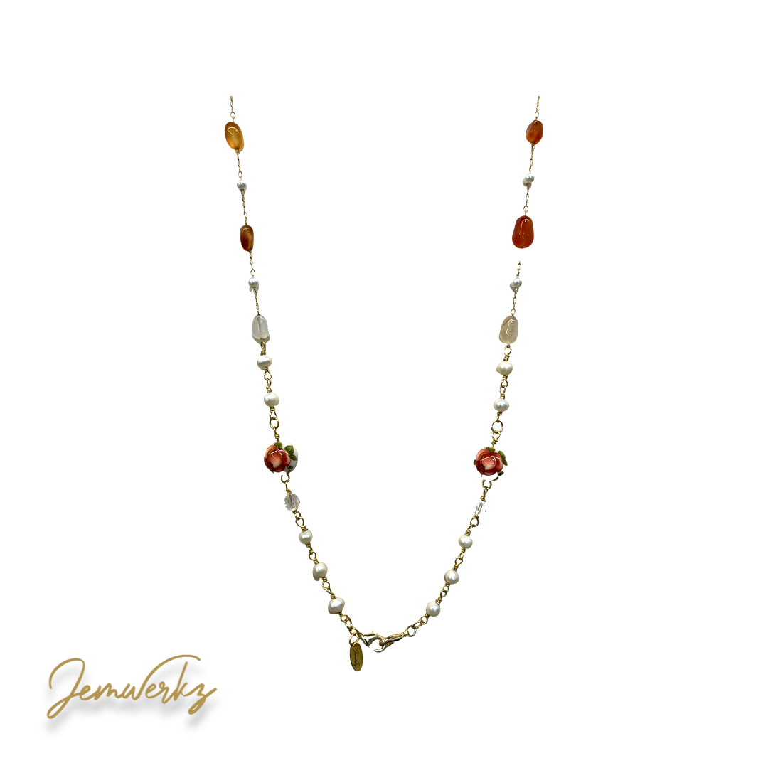 Pearl Beaded Necklace | Beaded Necklace | Pearl Necklace | Jemwerkz