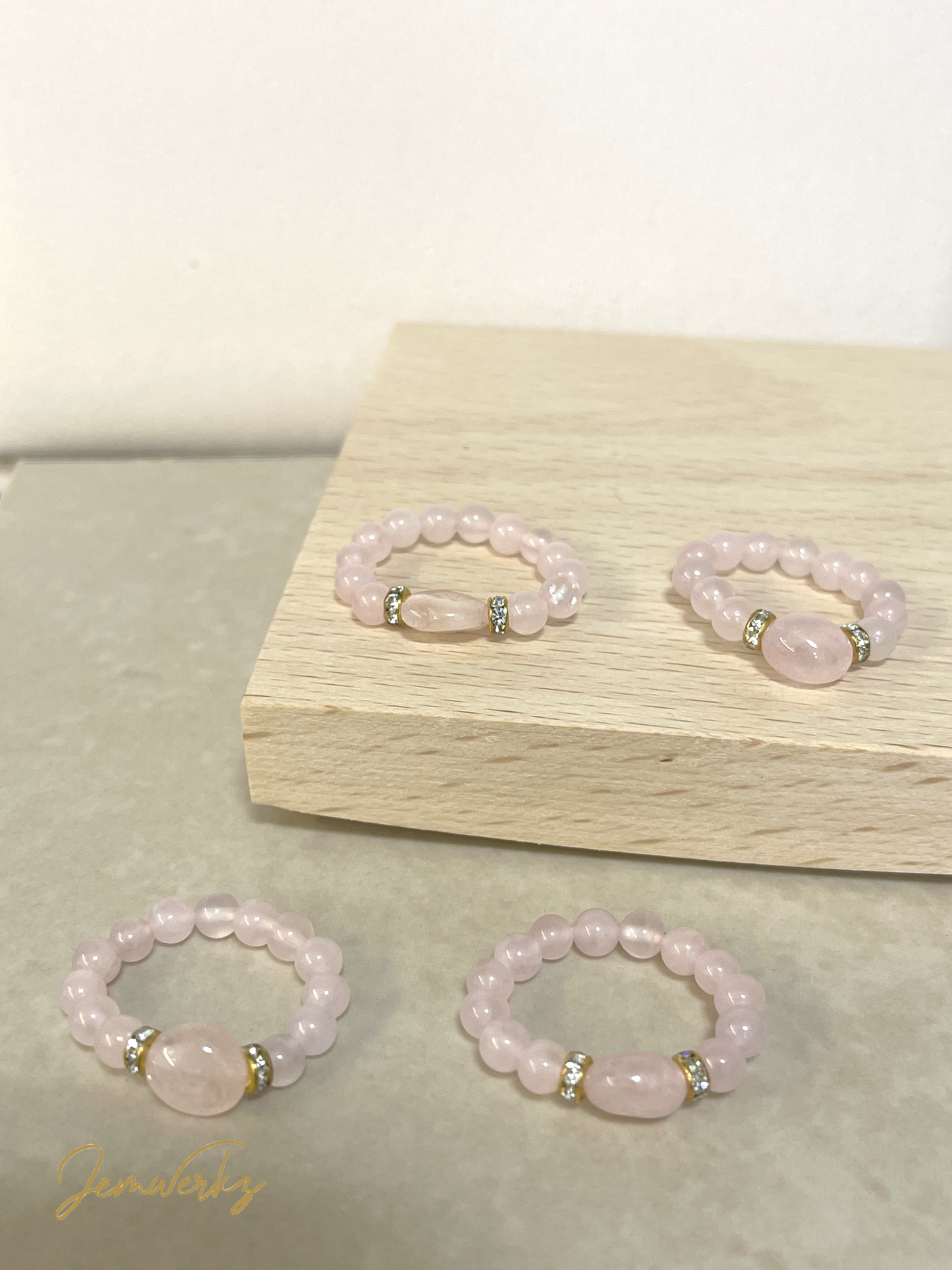 ROSELLE 1.0 - Rose Quartz with Morganite Freeform Ring