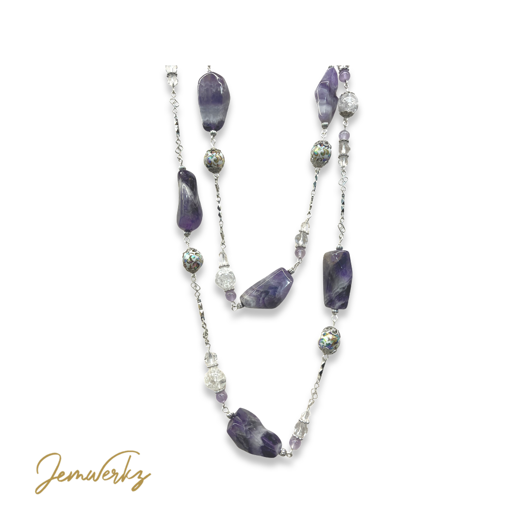 DAHLIA - Dream Amethyst Freeform Endless Necklaces