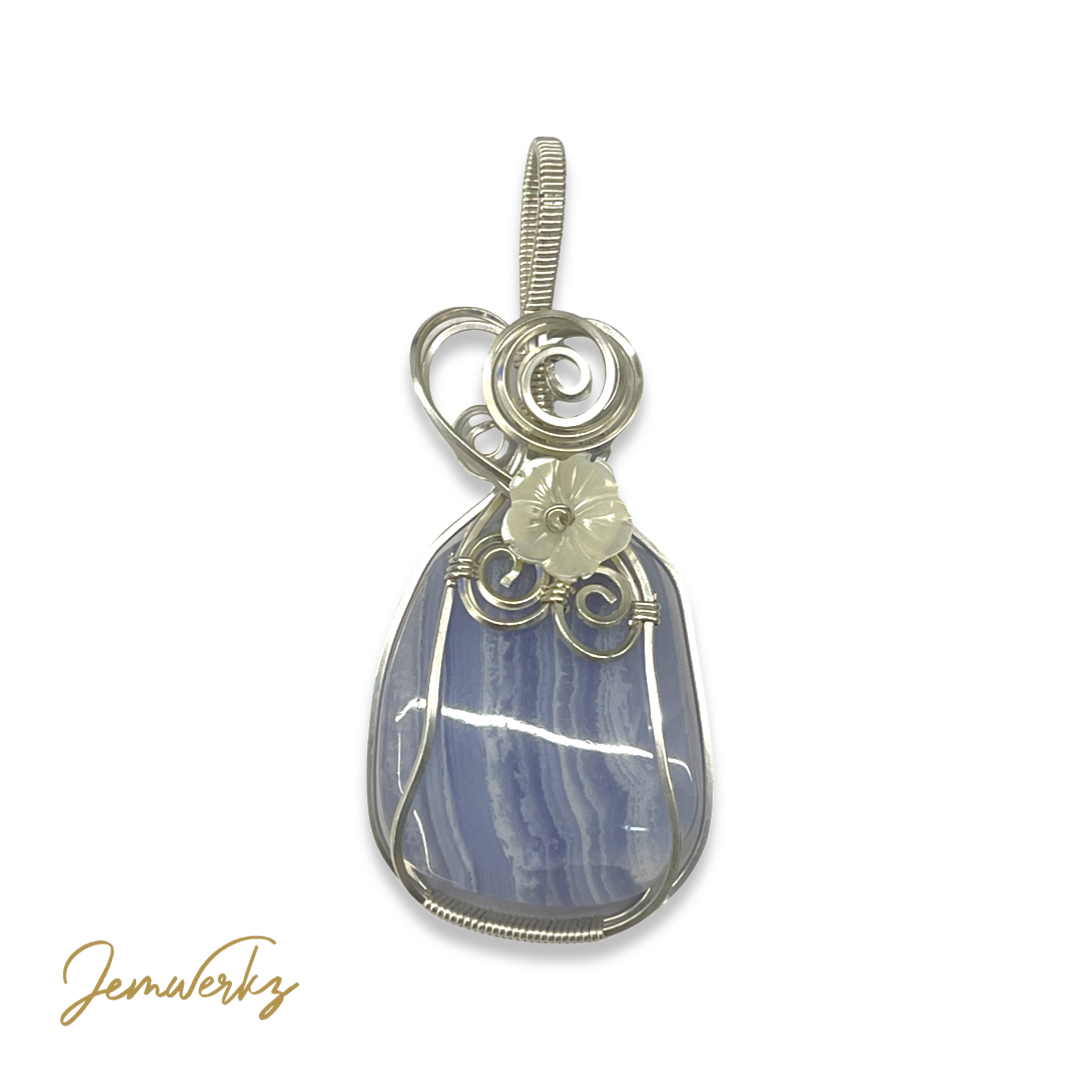 Wire Wrapped Crystal Pendant | Crystal Holder Necklace | jemwerkz