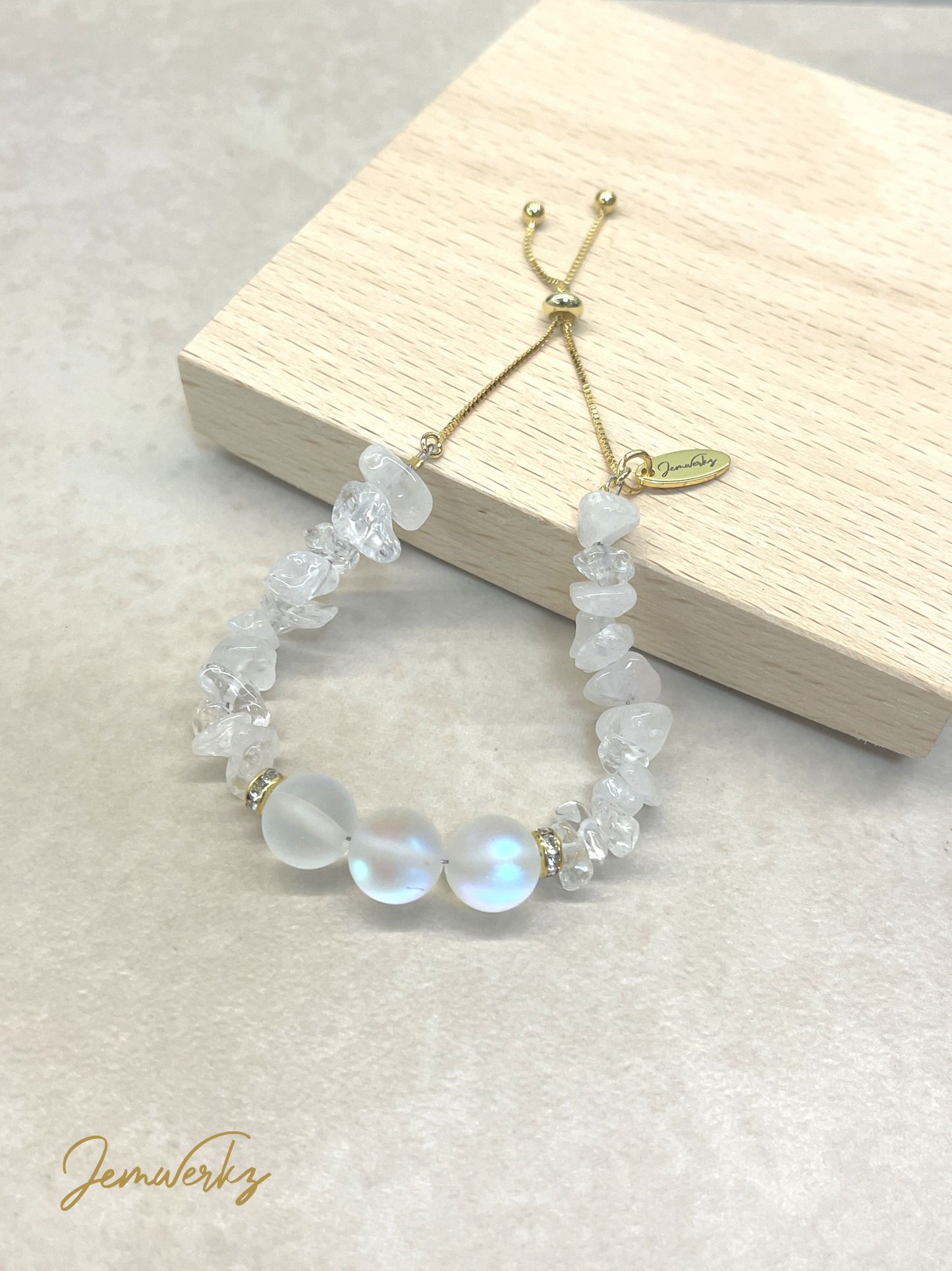 OHANA 1.0 - Aura Beads with Opalite Chips Bracelet