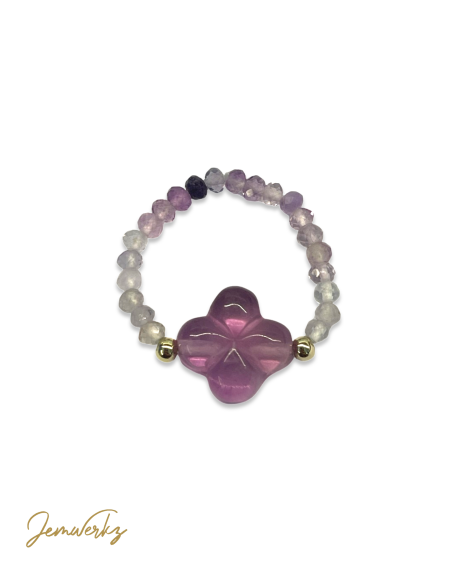 FANN - Fluorite Clover Ring