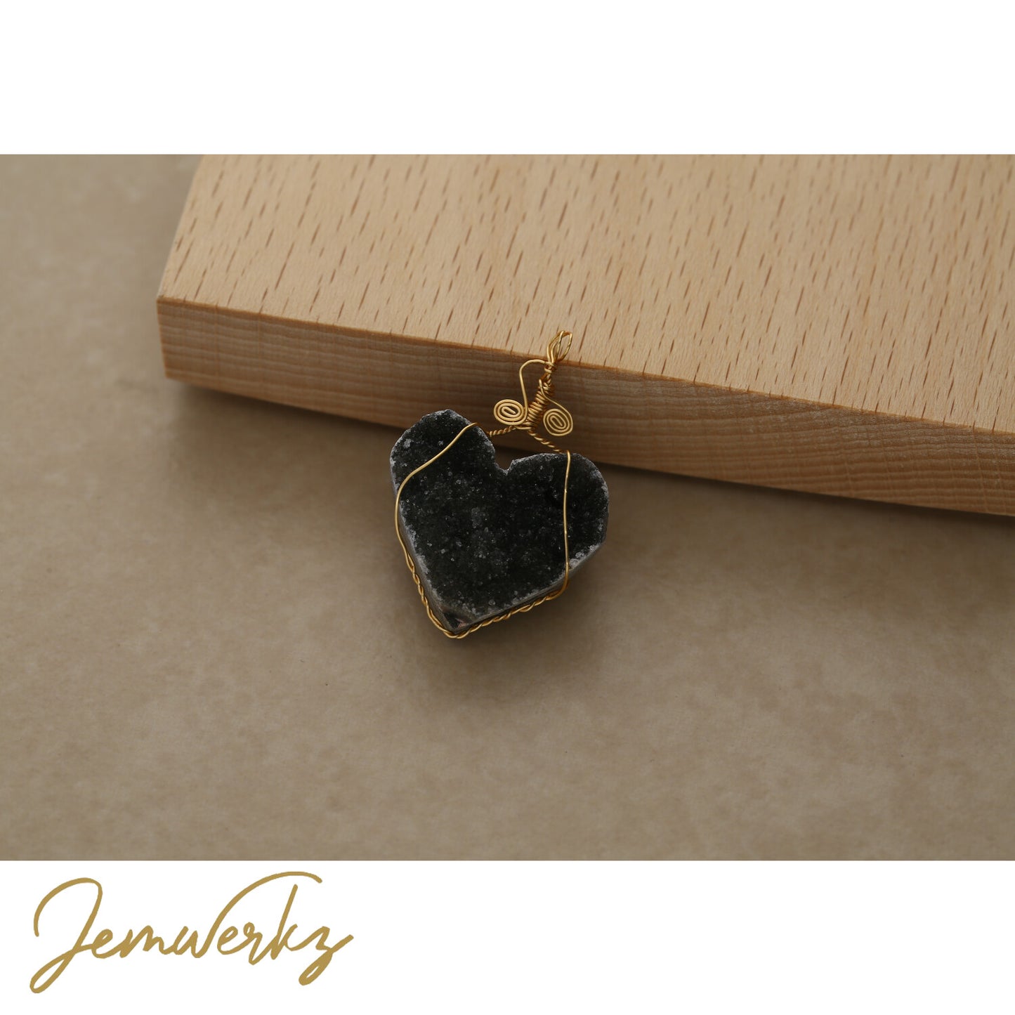 Black Amethyst Geode | Amethyst Geode Pedant | Jemwerkz