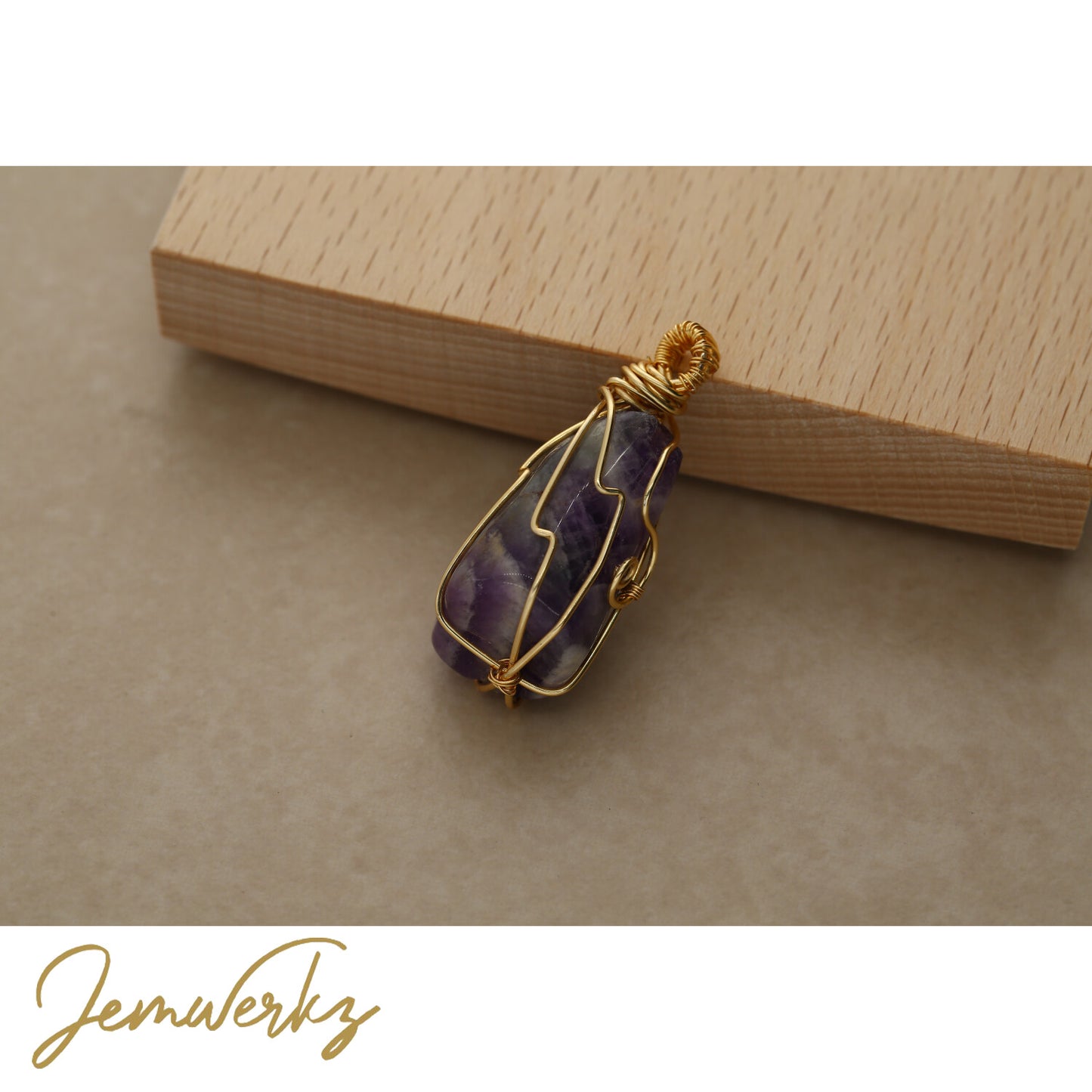 Dream Amethyst Wire-wrapped Pendant | Jemwerkz