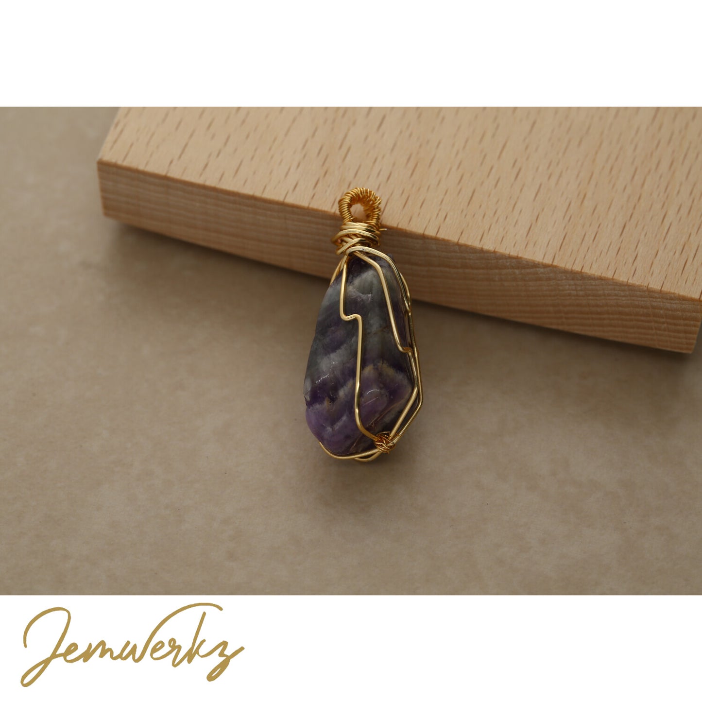 Dream Amethyst Wire-wrapped Pendant | Jemwerkz