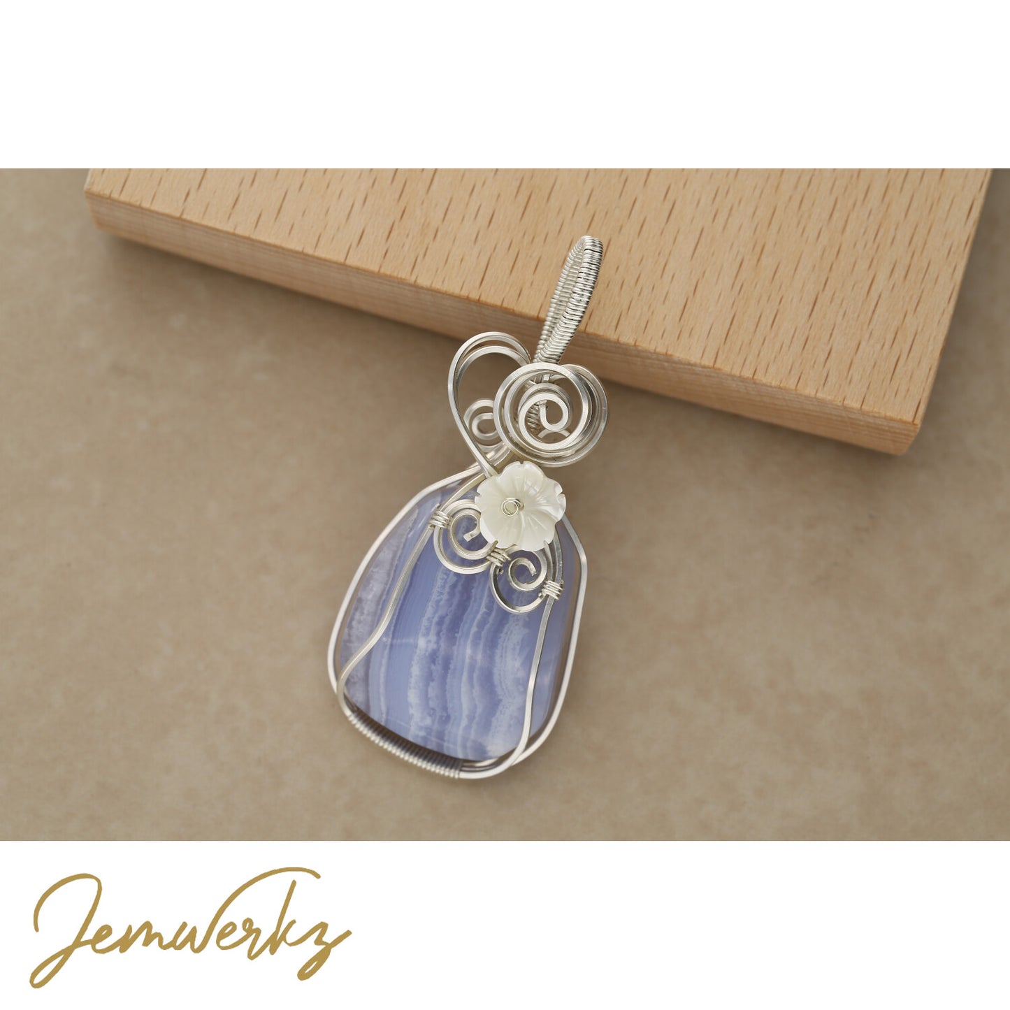 Wire Wrapped Crystal Pendant | Crystal Holder Necklace | jemwerkz