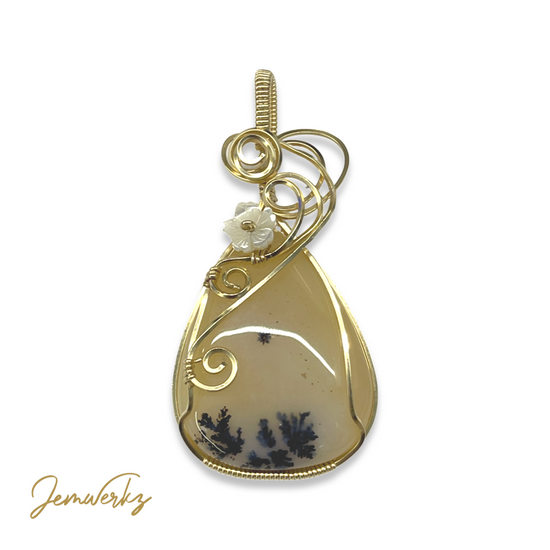 Copper Wrapped Crystals | Copper Wire Wrapped Pendant | jemwerkz