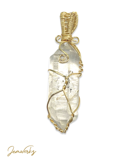 Load image into Gallery viewer, HARLEY 1.1 - Herkimer Diamond Wire-wrapped Pendant
