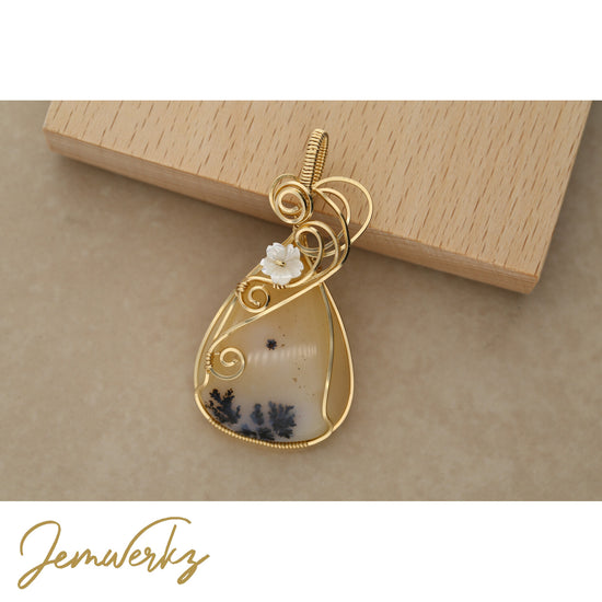 Copper Wrapped Crystals | Copper Wire Wrapped Pendant | jemwerkz